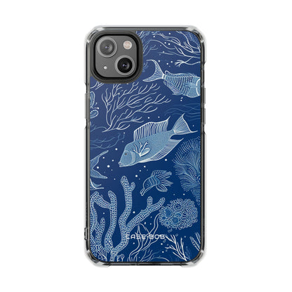 Navy Scale Reef iPhone 14 Plus Case - Impact