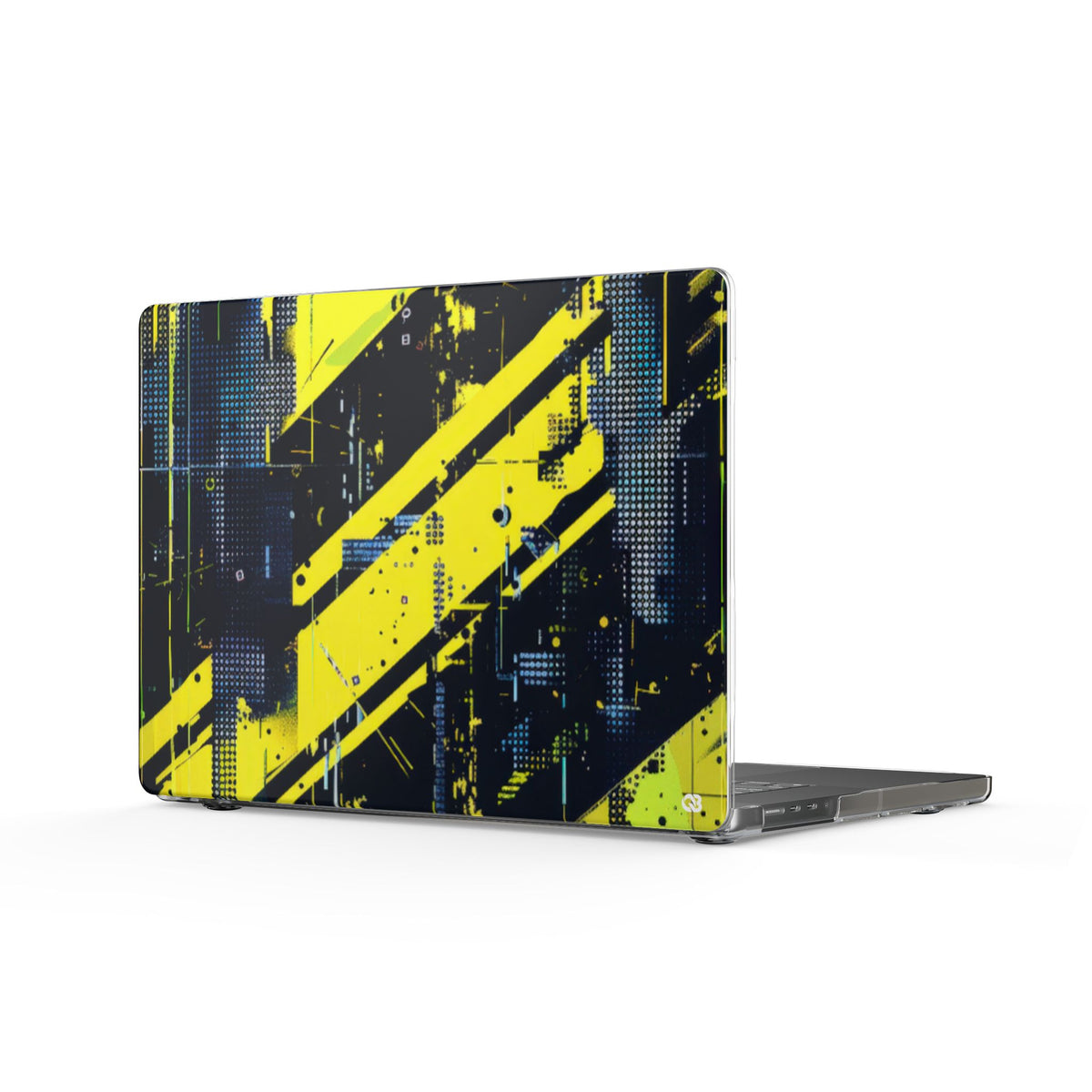 Acid Hazard · Clear Hard Case for MacBook · Yellow