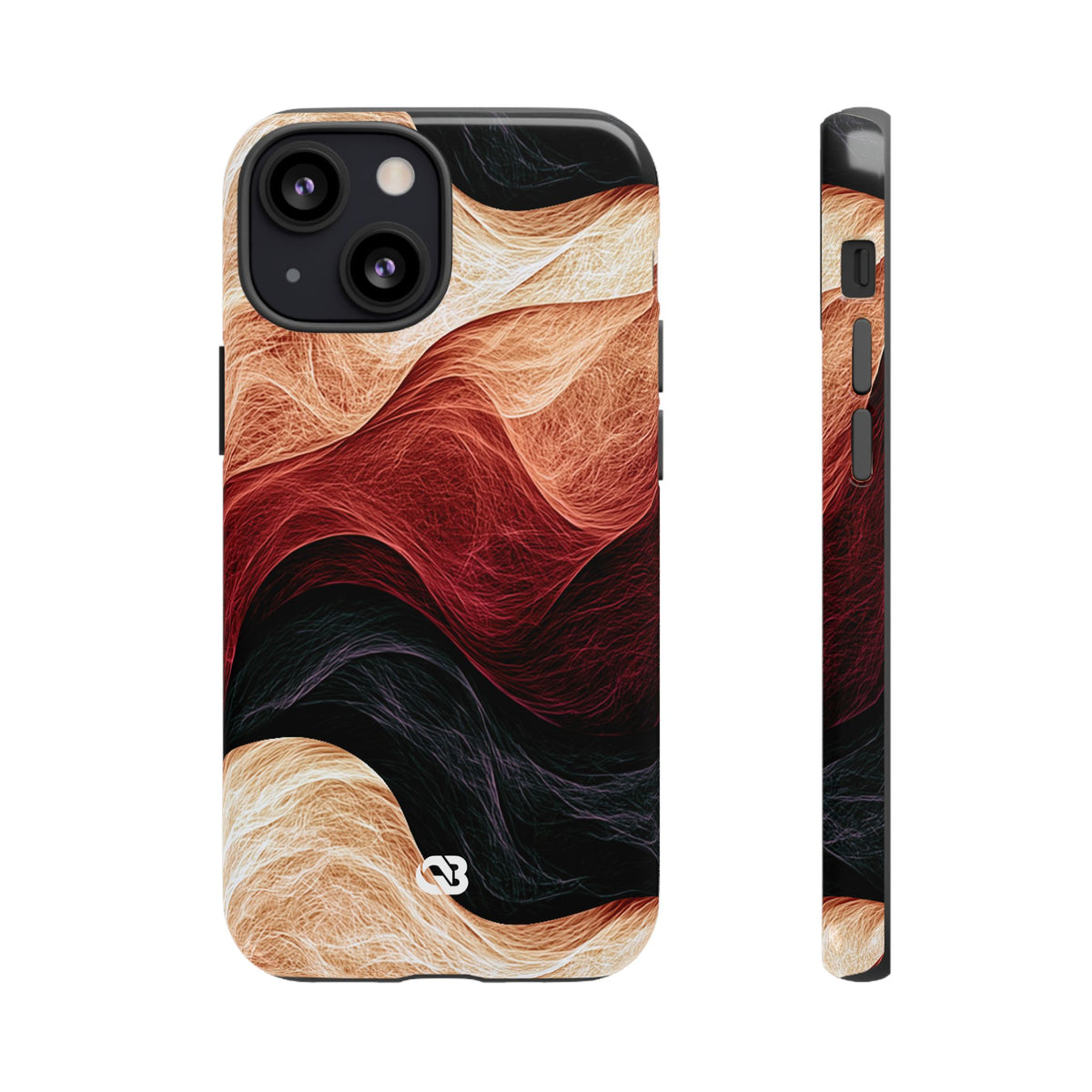 Ember Wave Dispersion · Tough Phone Case for iPhone · Red