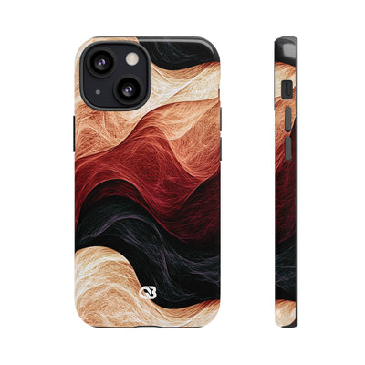 Ember Wave Dispersion · Tough Phone Case for iPhone · Red