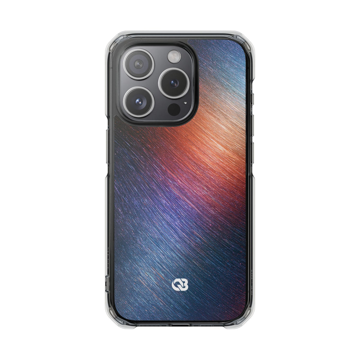 Radiant Energy Stream · Clear Impact Magnetic Phone Case for iPhone · Blue