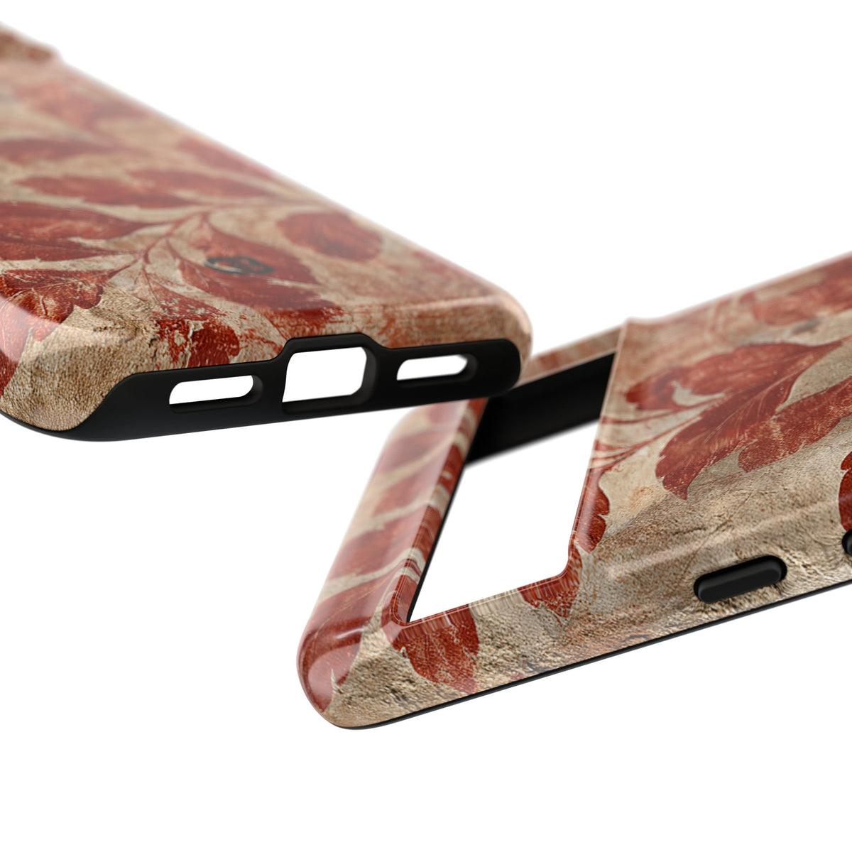 Terracotta Botanical Fresco · Tough Phone Case for Pixel ·  Red