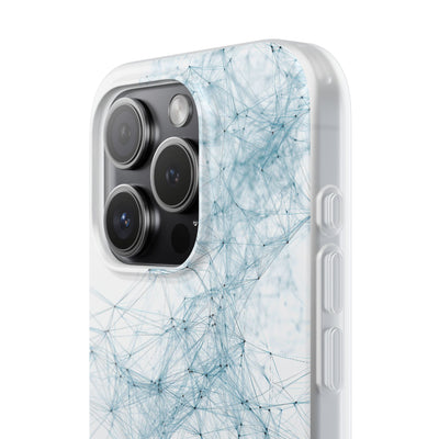 Blue Lite Phone Case for iPhone - Glacial Neural Web