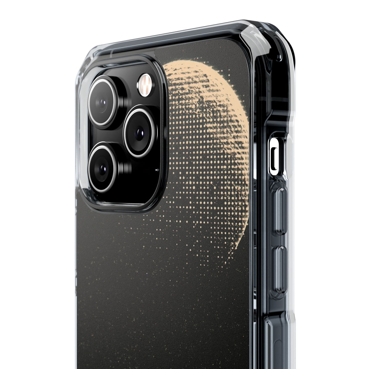 Lunar Metropolis Nocturne · Clear Impact Magnetic Phone Case for iPhone ·  Black