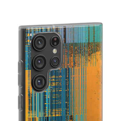 Cyber Glitch Stream · Lite Phone Case for Samsung · Teal