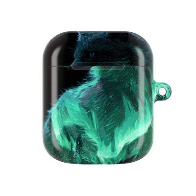 Nordic Aurora Fox · Hard Case for AirPods & AirPods Pro · Teal