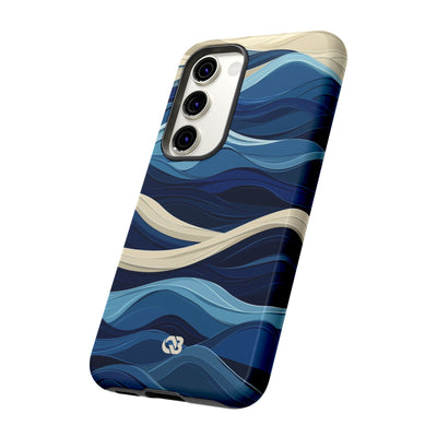 Cobalt Coast Layers · Coque de téléphone Tough pour Samsung