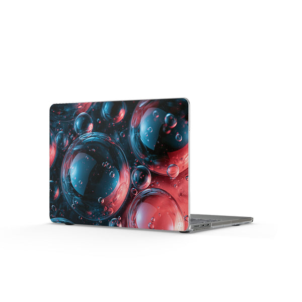 Aqua Gel Spheres · Clear Hard Case for MacBook · Blue