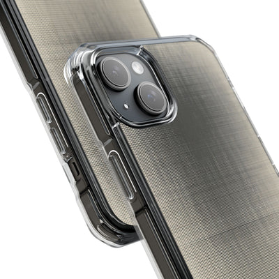 Beige Impact MagSafe Phone Case for iPhone - Carbon Screen Grid