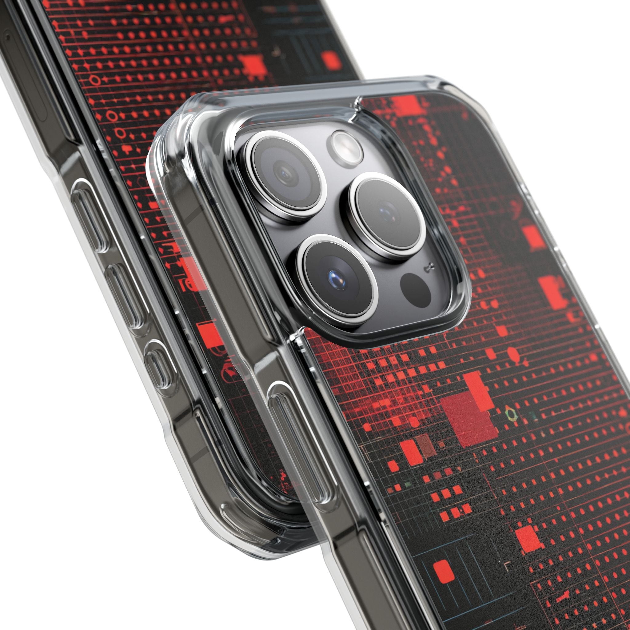 Grid Fusion iPhone 15 Pro Cover - Impact