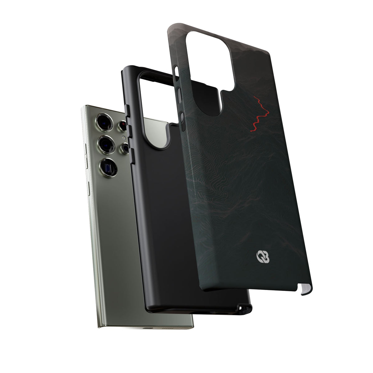 Crimson Ridge Pass · Tough Phone Case for Samsung · Black