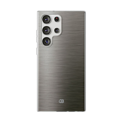 Grey Lite Phone Case for Samsung - Brushed Industrial Steel
