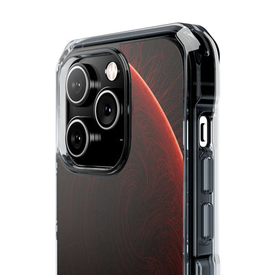 Red Impact MagSafe Phone Case for iPhone - Crimson Flare Flux