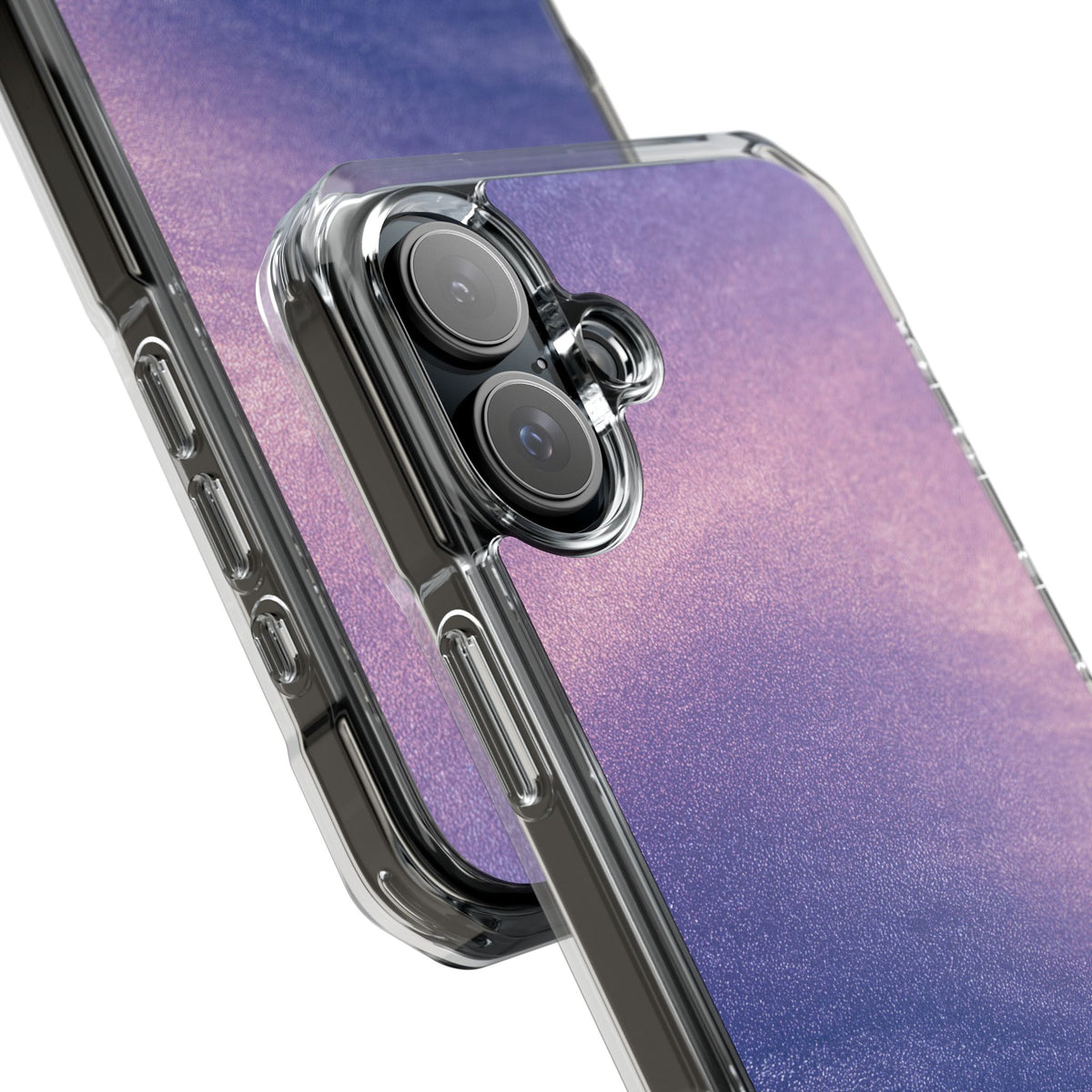 Ethereal Violet Glow · Clear Impact Magnetic Phone Case for iPhone · Purple