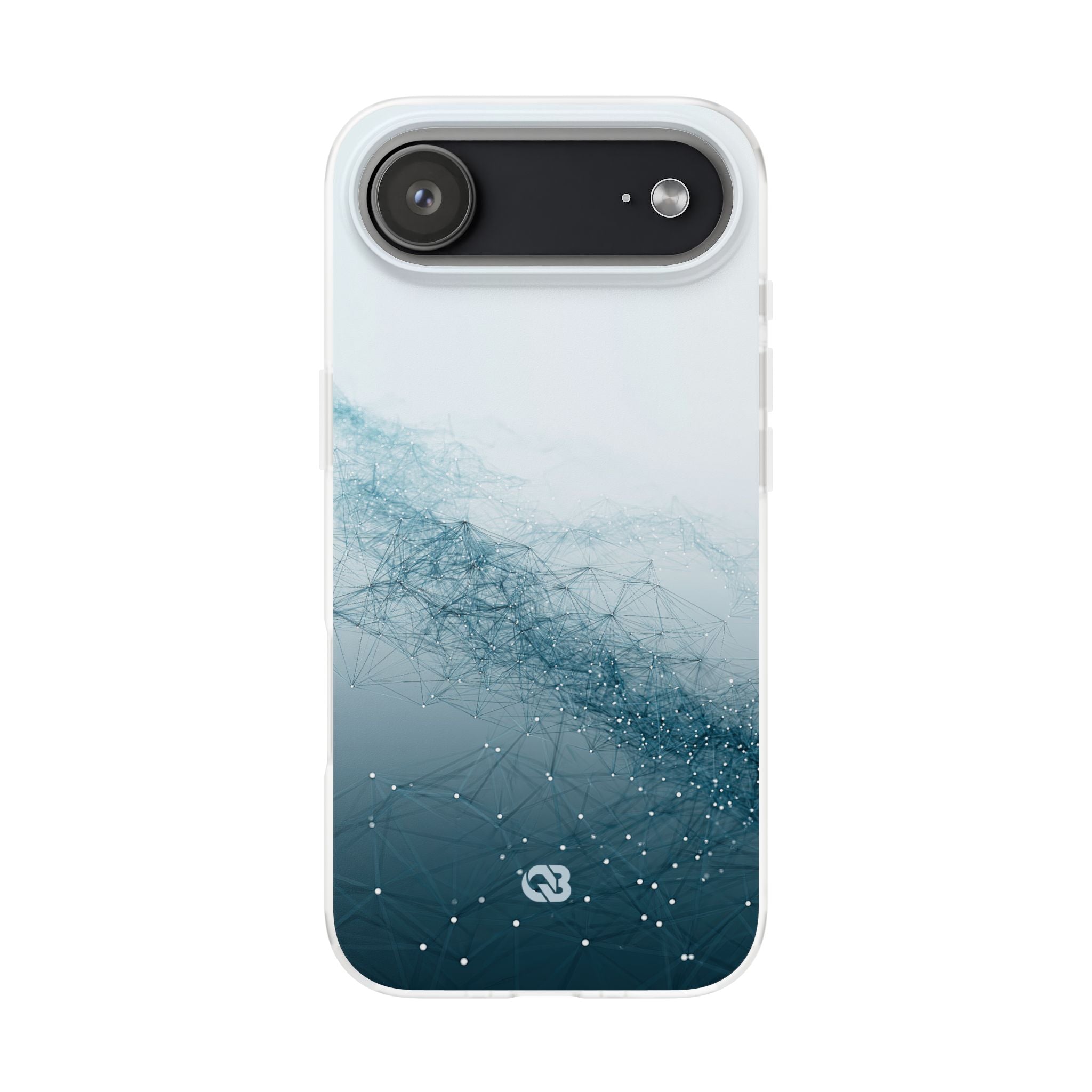 Teal Lite Phone Case for iPhone - Cyan Vector Lattice