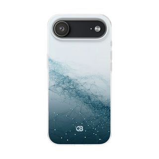 Teal Lite Phone Case for iPhone - Cyan Vector Lattice