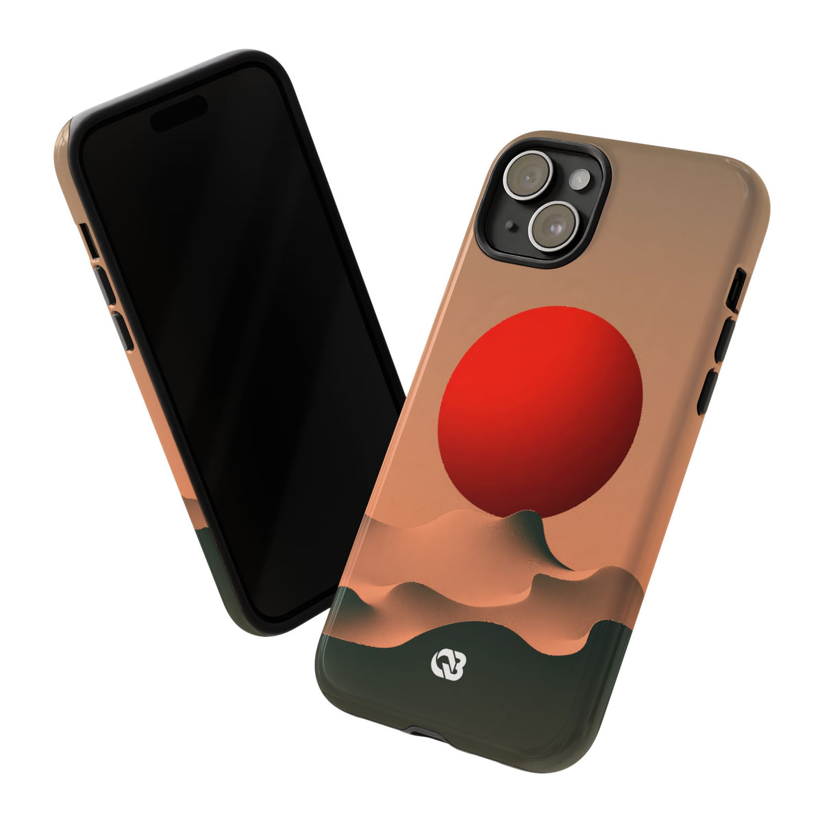 Crimson Sol Ridge · Tough Phone Case for iPhone · Red