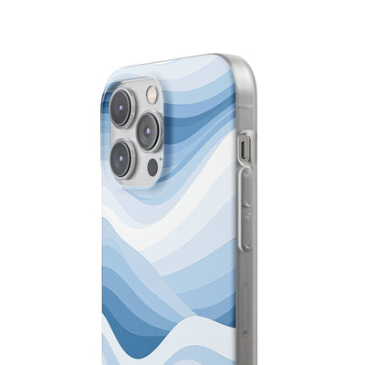 Blue Lite Phone Case for iPhone - Glacial Indigo Flow