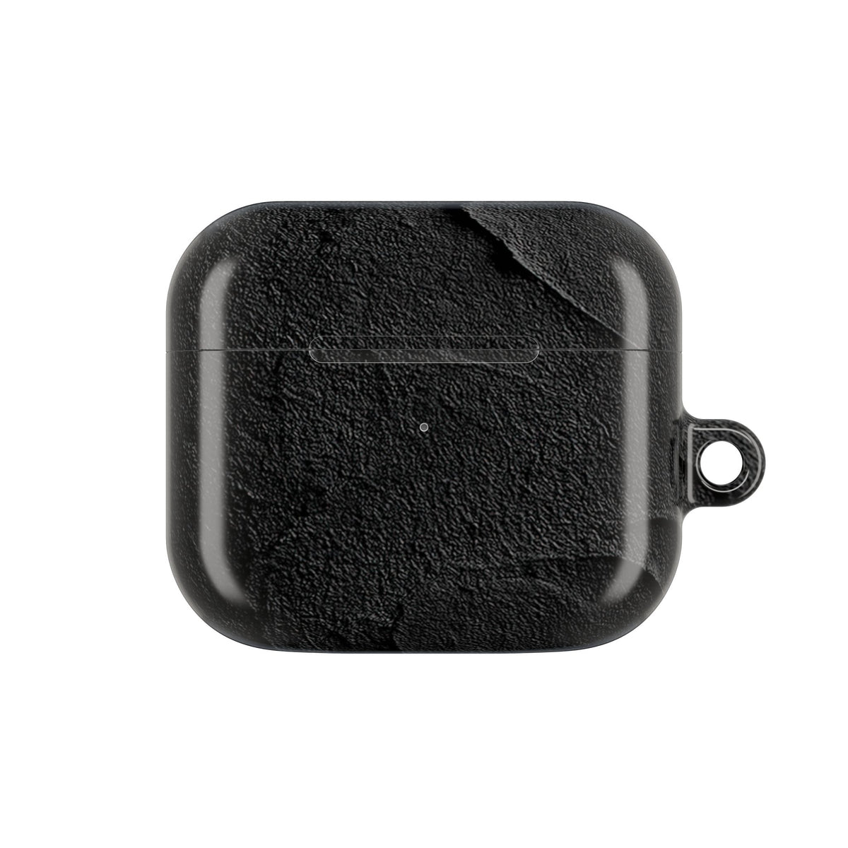 Obsidian Stucco Relief · Hard Case for AirPods & AirPods Pro · Black