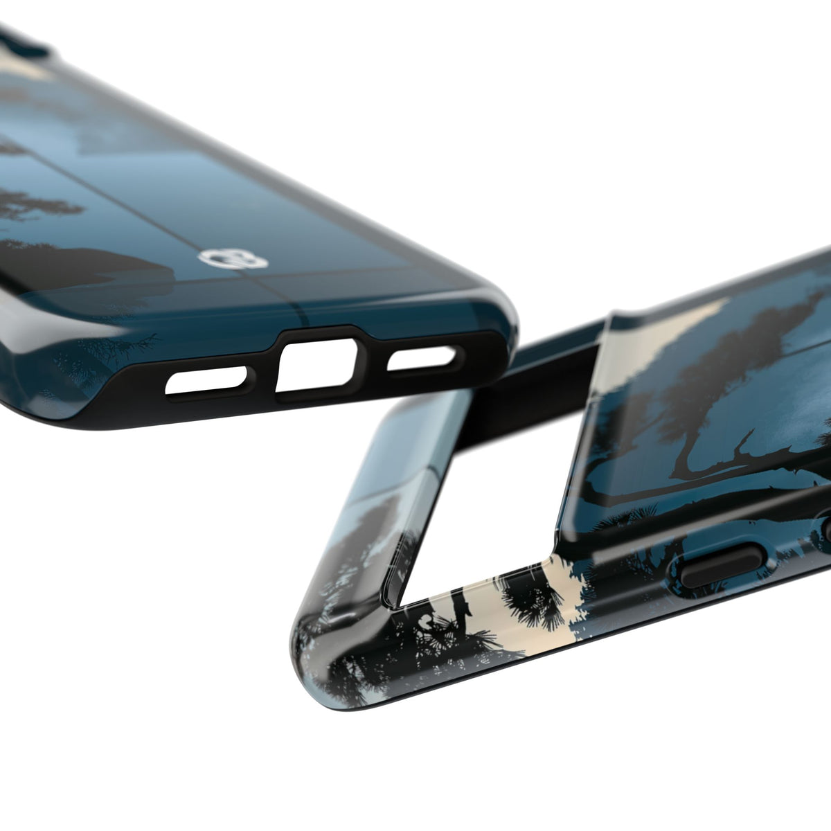 Misty Pine Horizon · Tough Phone Case for Pixel ·  Teal