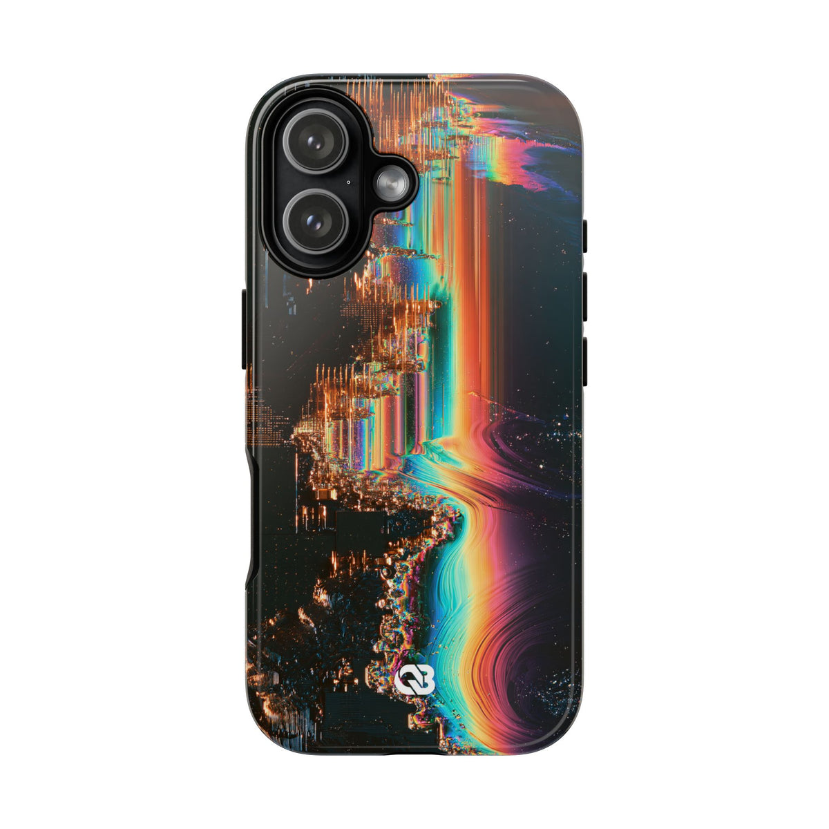 Prismatic Circuit · Tough Phone Case for iPhone · Black