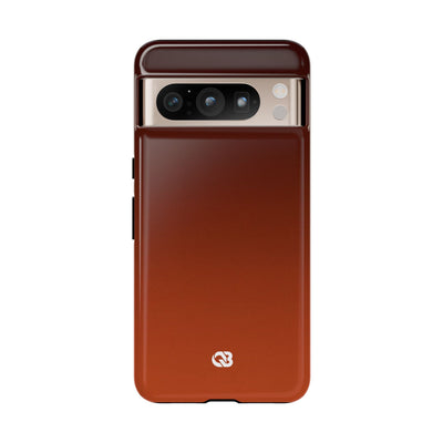 Orange Tough Phone Case for Google Pixel - Obsidian Ember Fade