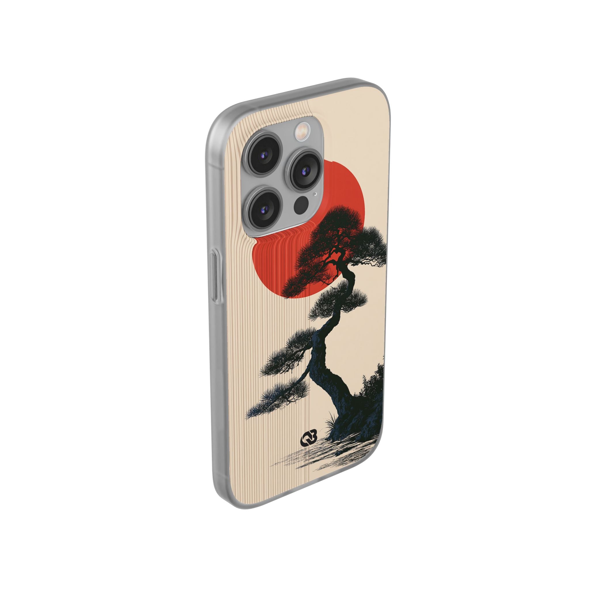 Beige Lite Phone Case for iPhone - Kyoto Crimson Pine