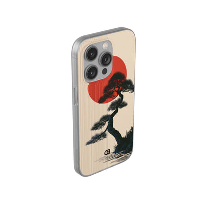 Beige Lite Phone Case for iPhone - Kyoto Crimson Pine