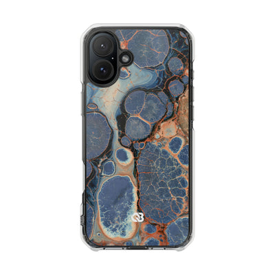 Astral Orb Resonance · Clear Impact Magnetic Phone Case for iPhone · Blue