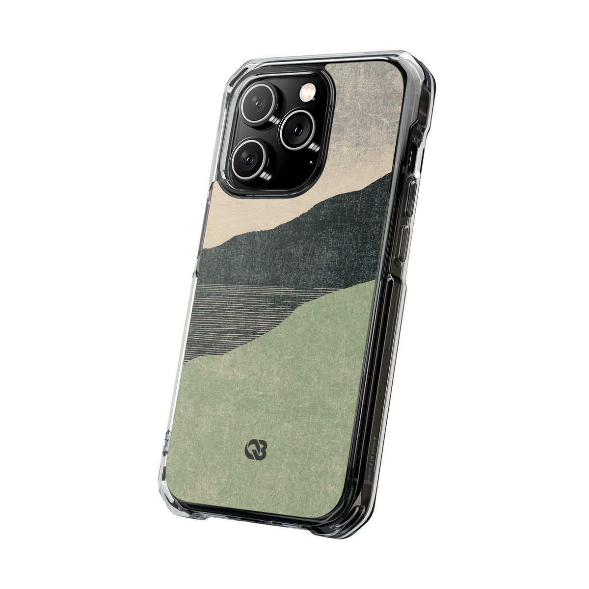 Sage Ridge Horizon · Clear Impact Magnetic Phone Case for iPhone ·  Green