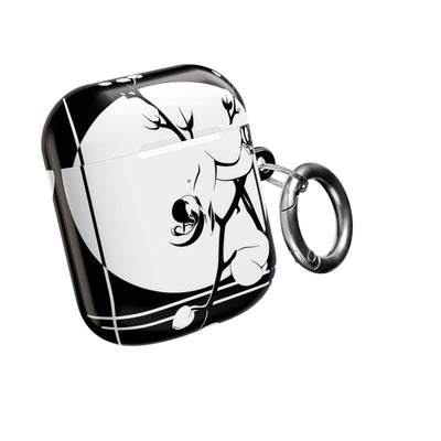 Nocturne Orchid Bloom · Hard Case for AirPods & AirPods Pro · Black