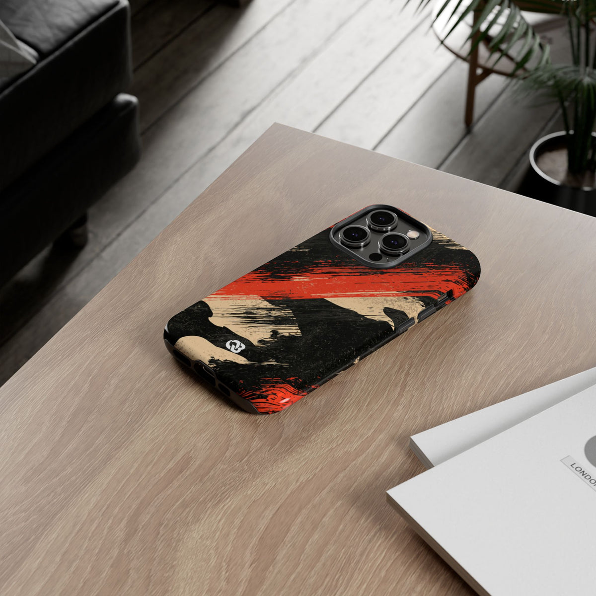Urban Slash Camo · Tough Phone Case for iPhone · Black