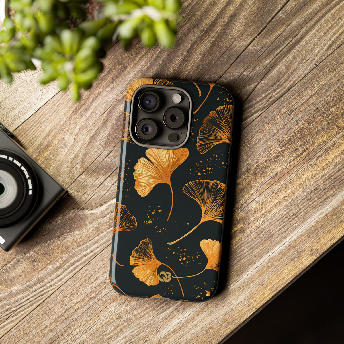 Gilded Ginkgo · Tough Phone Case for iPhone · Gold
