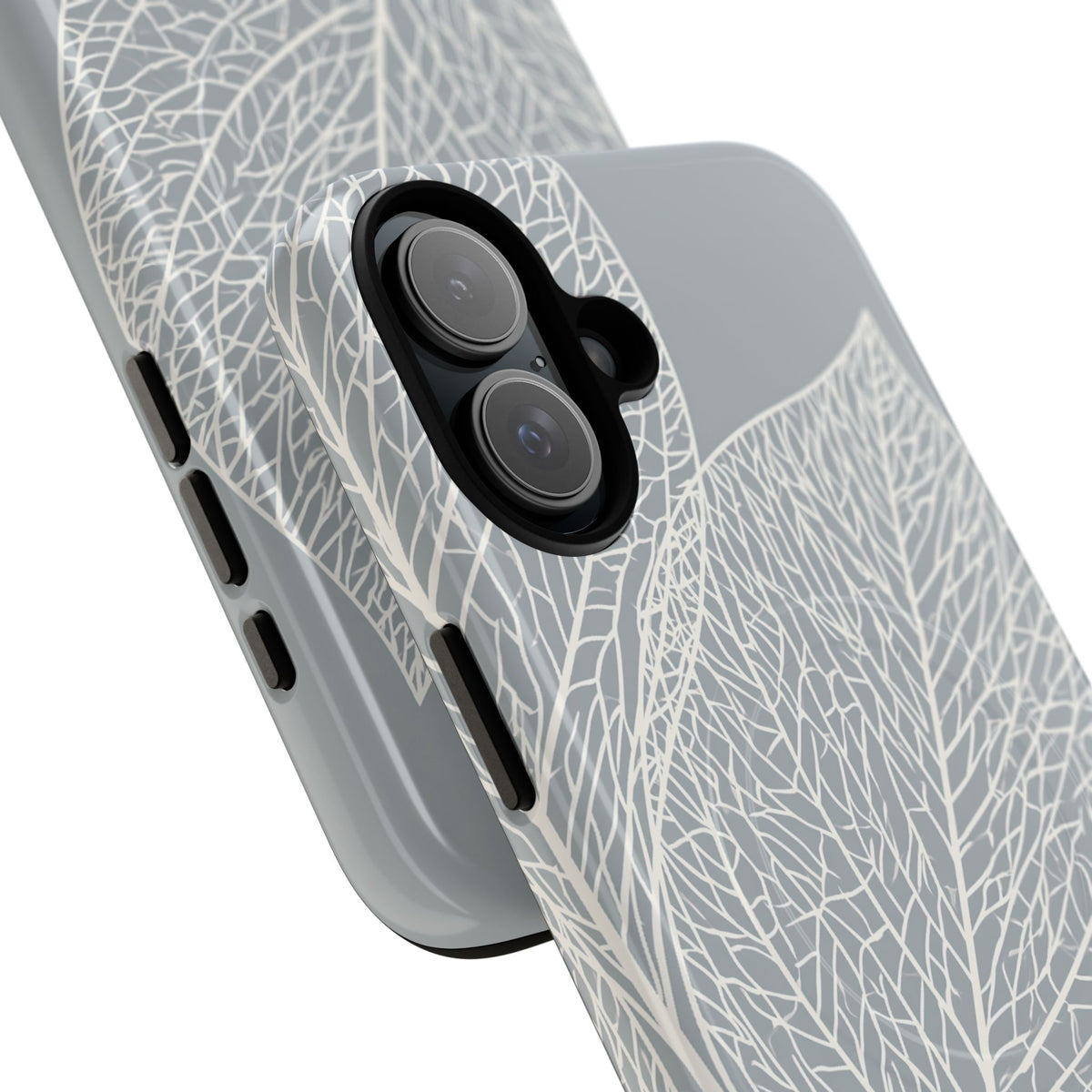 Minimal Leaf Skeleton · Tough 2.0 Magnetic Phone Case for iPhone · Grey
