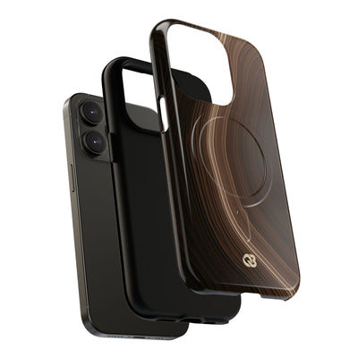 Brown Tough 2.0 Magsafe Phone Case for iPhone - Bronzed Canyon Relief