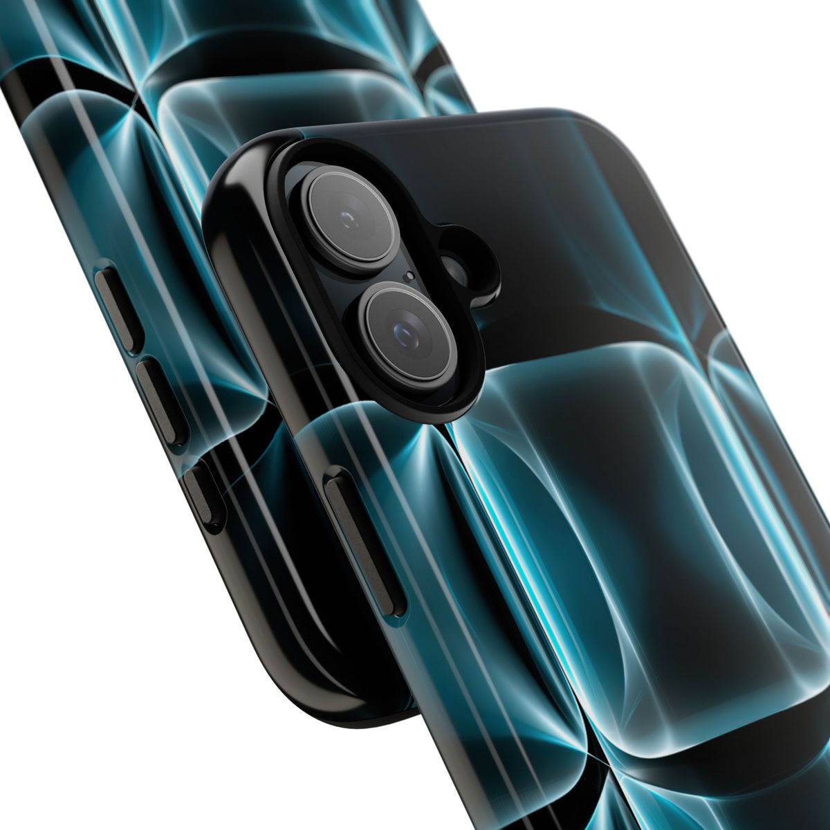 Translucent Cyber Grid · Tough Phone Case for iPhone · Teal