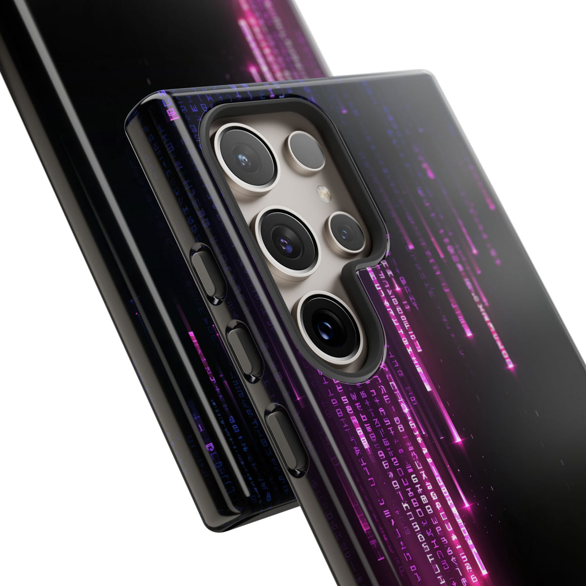 Binary Cascade · Tough Phone Case for Samsung · Black