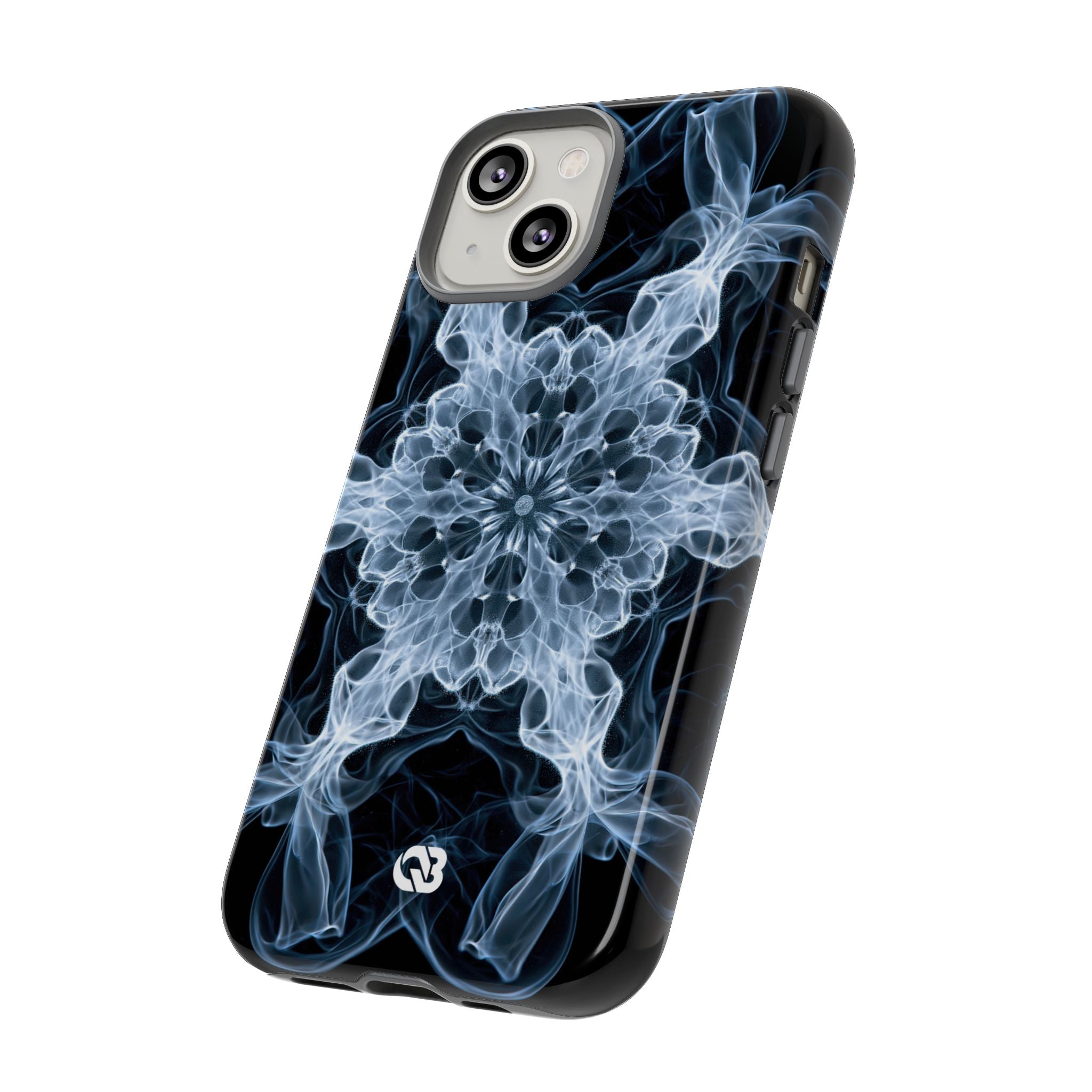 Blue Tough Phone Case for iPhone - Glacial Smoke Crown