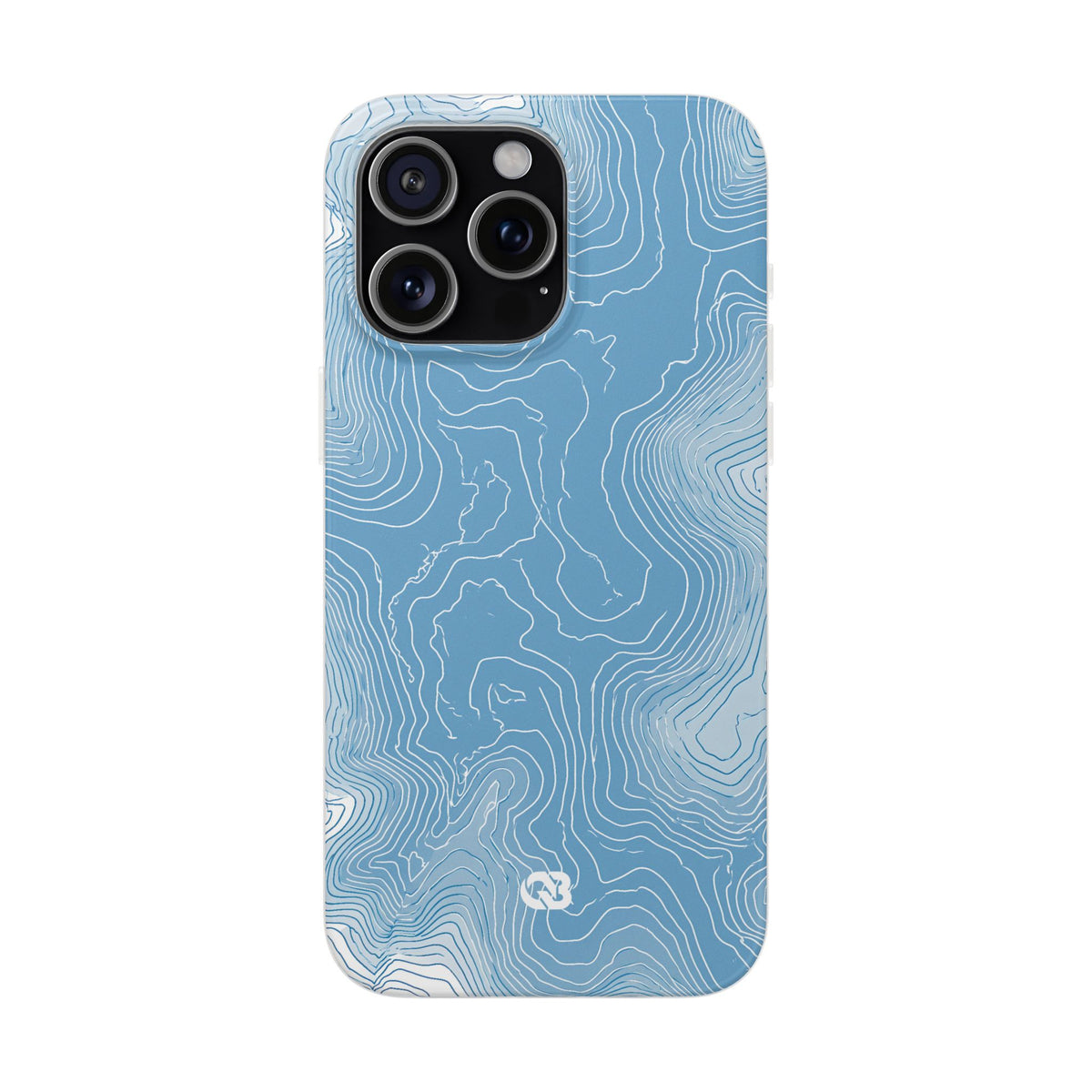 Glacial Basin Topo · Lite Phone Case for iPhone ·  Blue