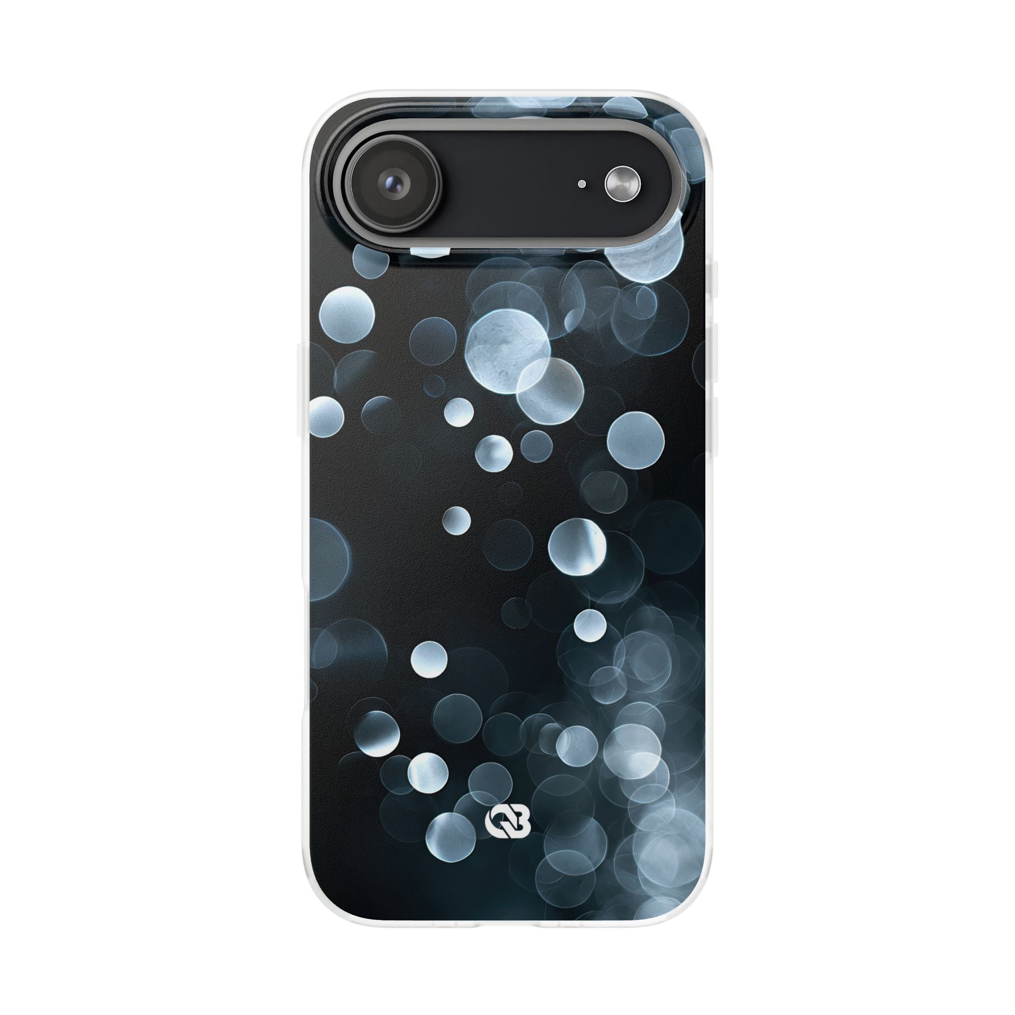 Black Lite Phone Case for iPhone - Silver Orbit Glow