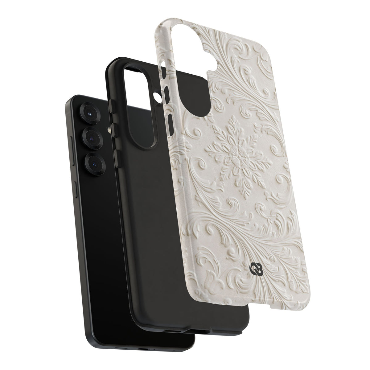 Sculpted Acanthus Relief · Tough Phone Case for Samsung · White