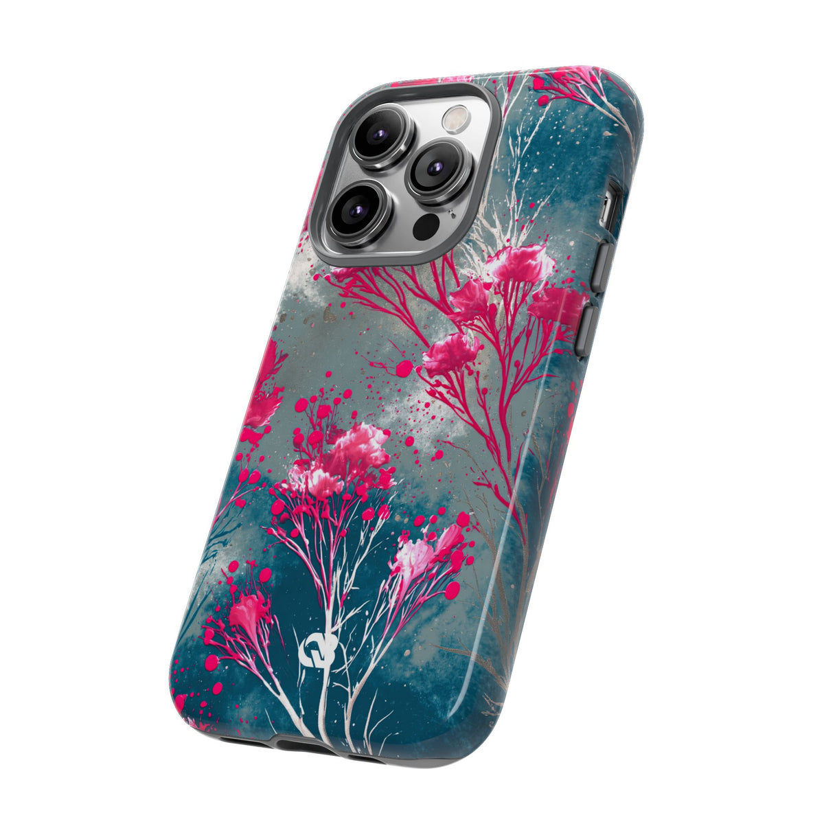 Cyber Blossom · Tough Phone Case for iPhone · Teal