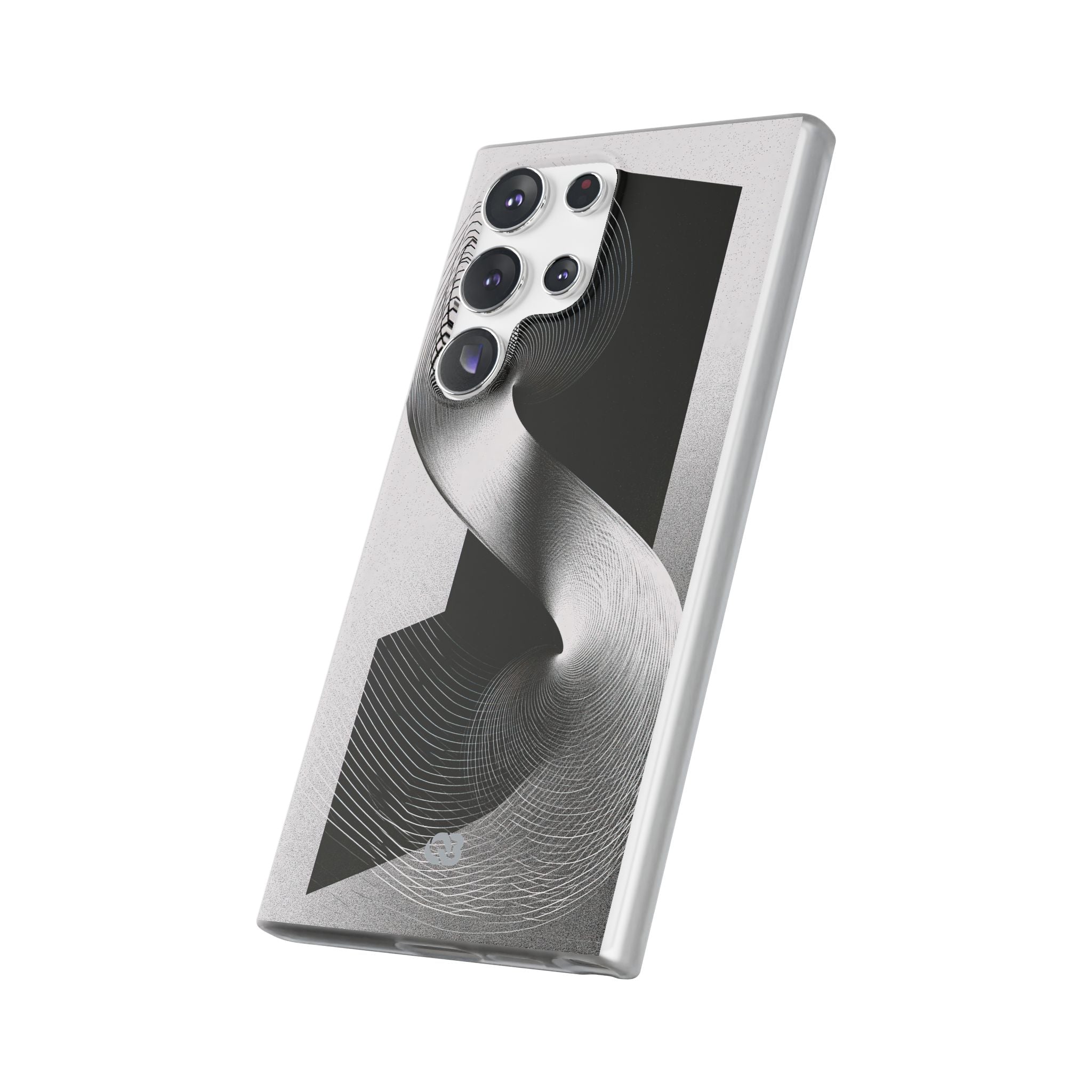 Grey Lite Phone Case for Samsung - Obsidian Moiré Wave