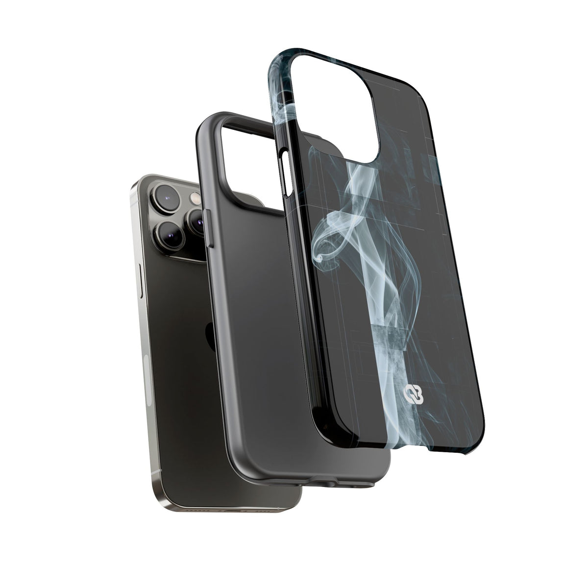 Fractured Smoke · Tough Phone Case for iPhone · Black
