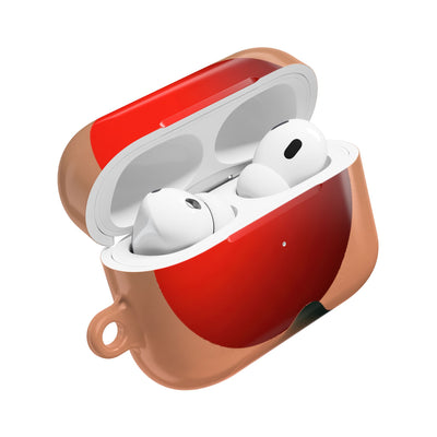 Crimson Sol Ridge · Hard Case for AirPods & AirPods Pro · Red