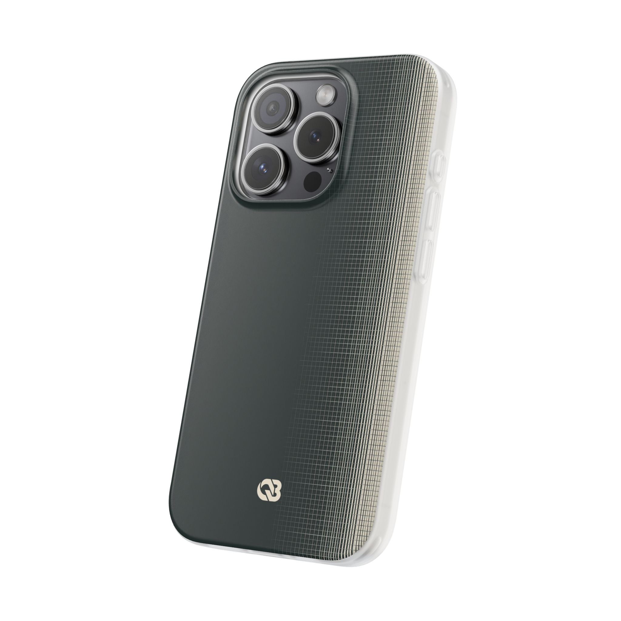 Grey Lite Phone Case for iPhone - Charcoal Tech Grid