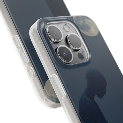 Obsidian Lunar Orb · Soft Phone Case for iPhone