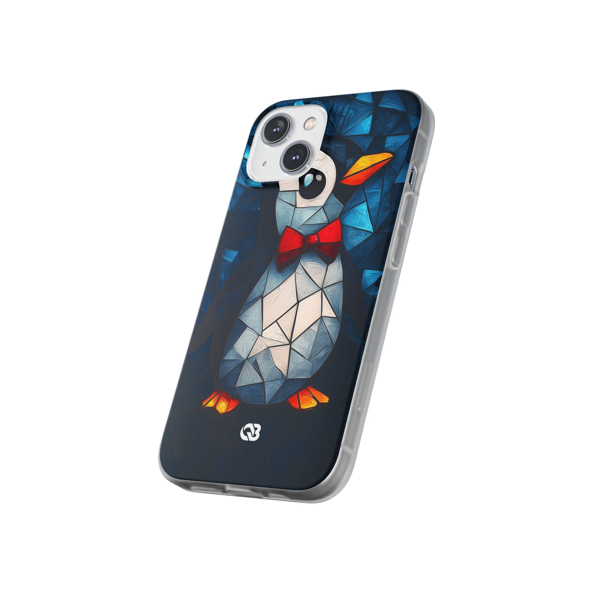 Mosaic Bowtie Penguin · Soft Phone Case for iPhone