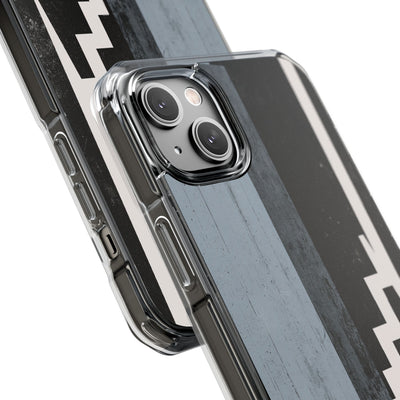 Grey Impact MagSafe Phone Case for iPhone - Industrial Concrete Void