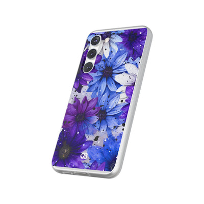 Ink Splatter Blooms · Soft Phone Case for Samsung